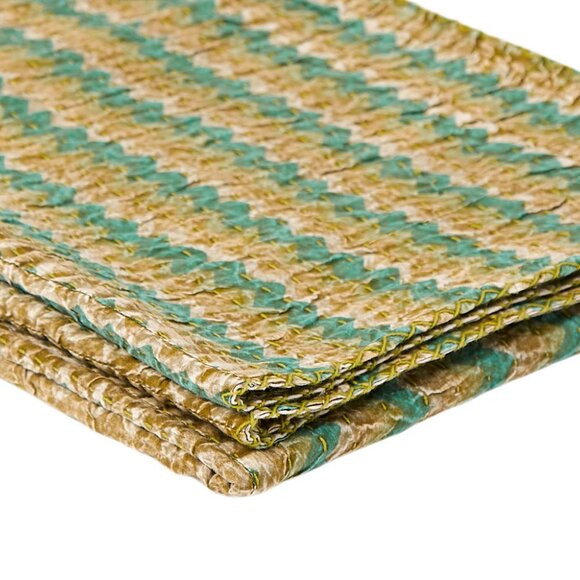 Taj Hotel Home Decor Kantha Cotton Throw | 1-Piece | Multicolor | 50"x70" - Picture 3 of 4